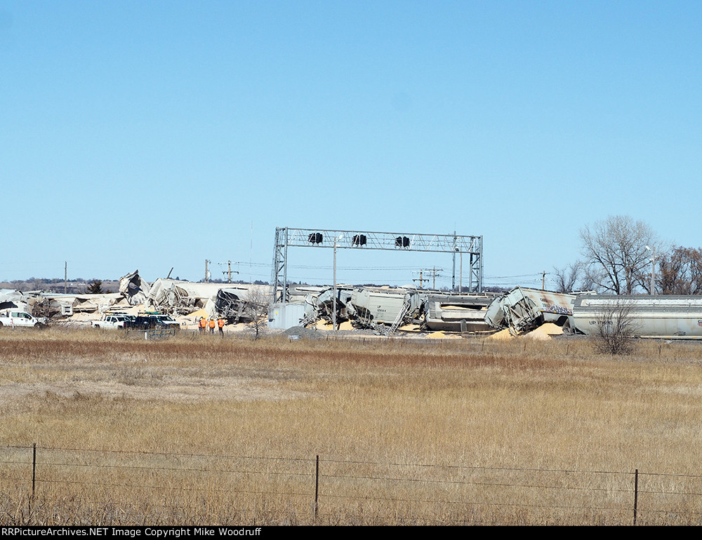 Grain Train Derailment